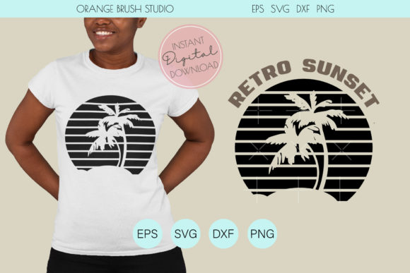 Petro Vintage Sunset SVG Cut File