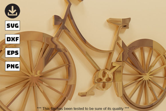 Retro Bike Decoration WALL ART Svg