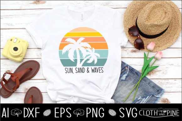 Retro Sunset Beach