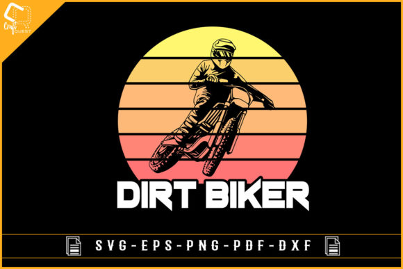 Retro Vintage Dirt Bike Sublimation