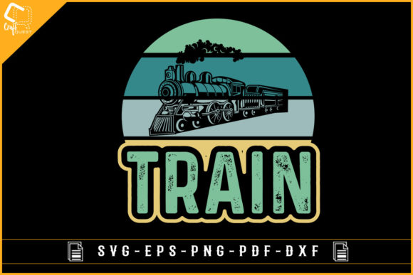 Retro Vintage Train T-shirt Sublimation