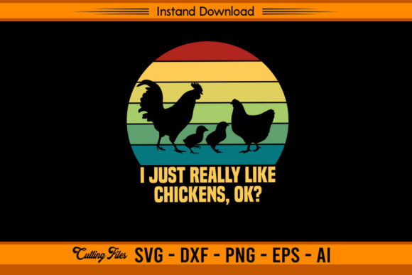 Vintage - I Just Really Like Chickens