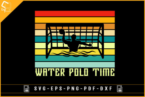 Vintage Retro Water Polo Time T-shirt